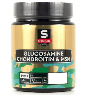 SportLine Nutrition Glucosamine & Chondroitin & MSM Powder 300 гр