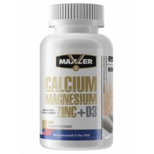 Maxler    Calcium-Magnesium-Zinc +D3   (90 табл)