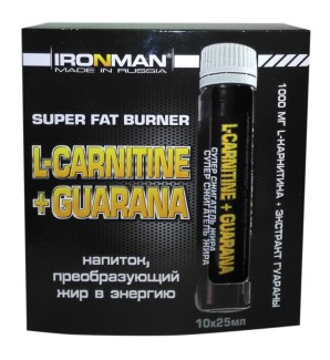 IRONMAN   SUPER  FAT BURNER (L-Carnitine + Guarana),   25 мл